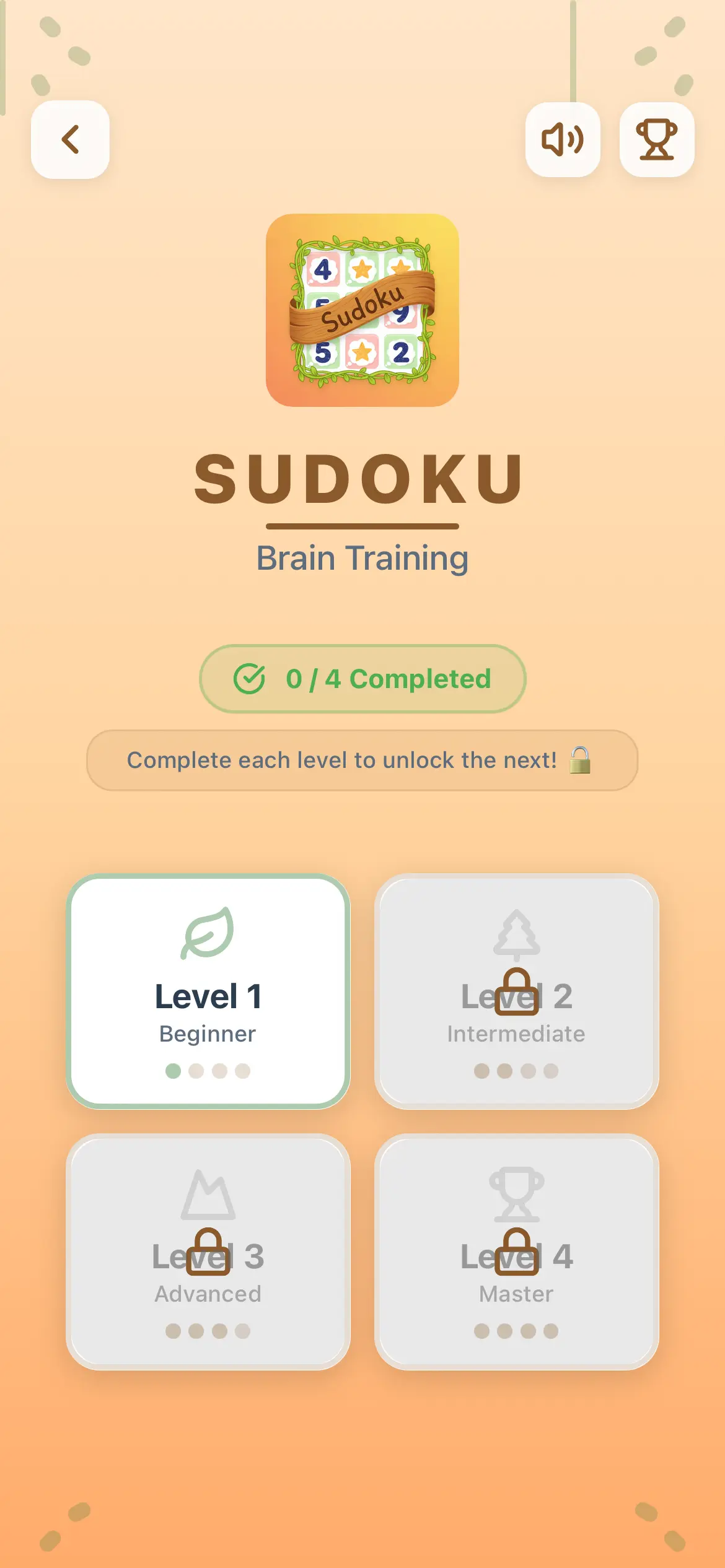 Sudoku screenshot